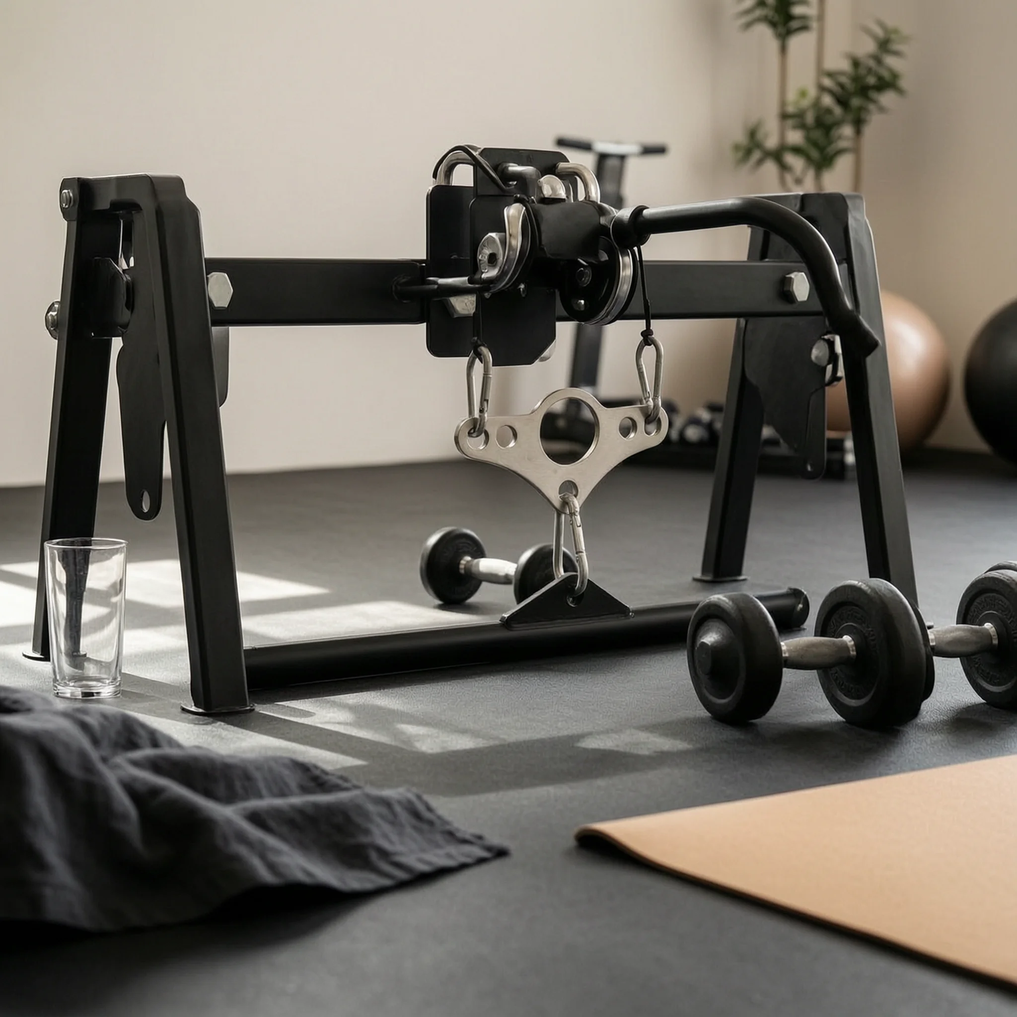 Gym Conversion Plate Machined Double to Single Pulley Adapter Plate Row Accessory Long-Lasting Hardware Compact