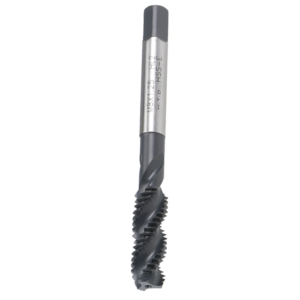 

M8 X 1.25 Spiral Flute Tap Spiral Fluted Tap Upward Chip Removal High Speed Steel Tools Metric Spiral Flute Tap