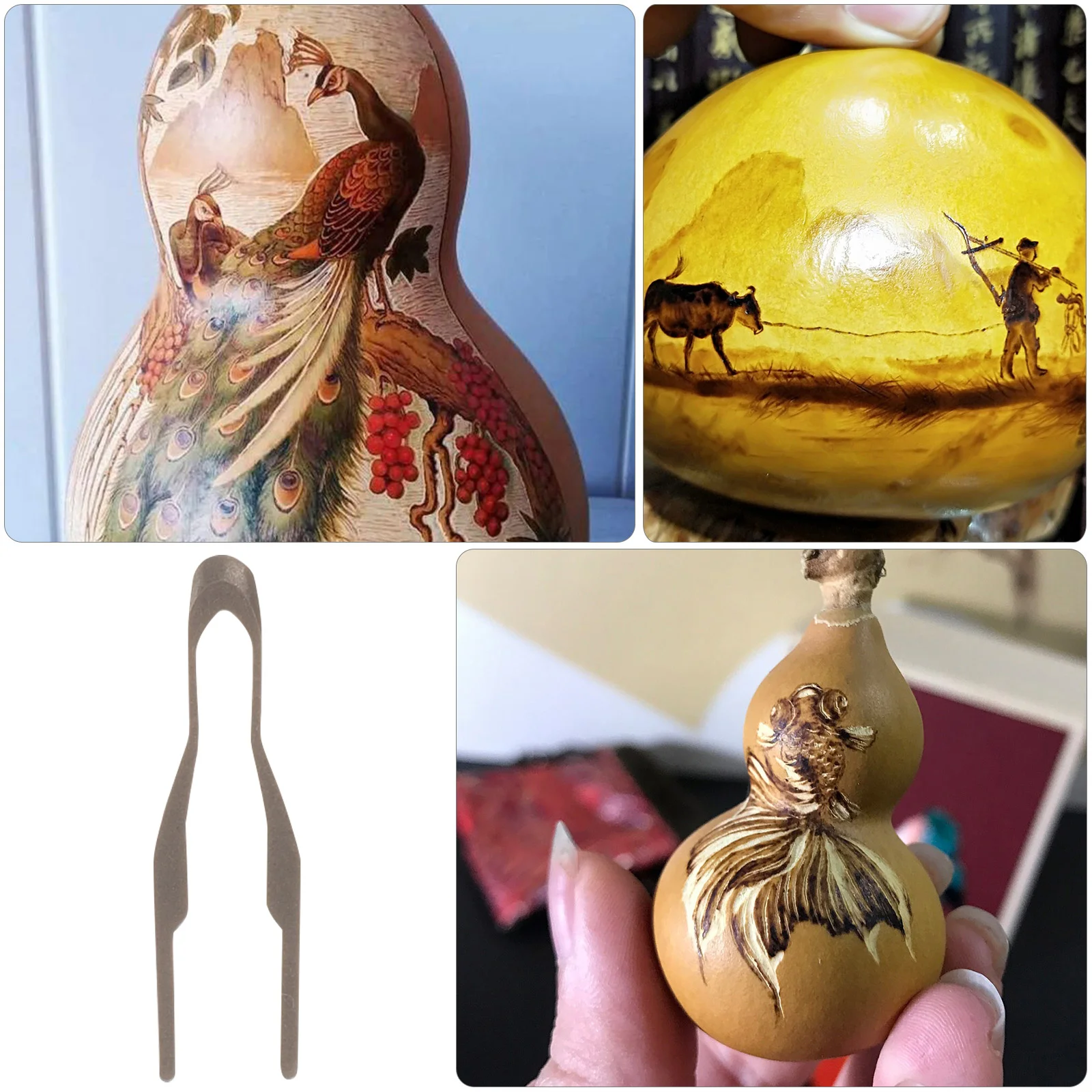 Наконечники для проволоки для пирографии с высоким импедансом, совместимые большинство моделей, прочные, компактные наконечники для хранения проводов для пирографии, только наконечники для сжигания древесины