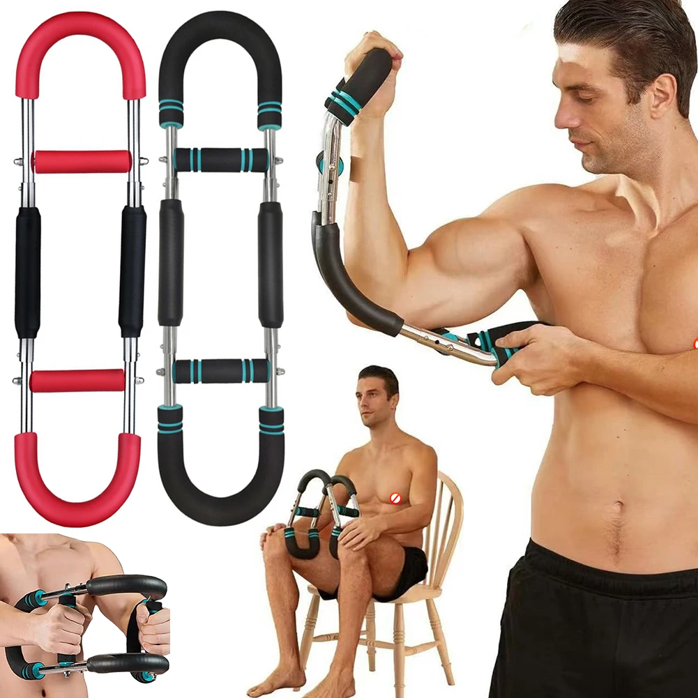 

Twister Arm Trainer Adjustable Arm Trainer Detachable U-Shaped Power Twist Arm Trainer Spring Resistance Home Fitness Equipment