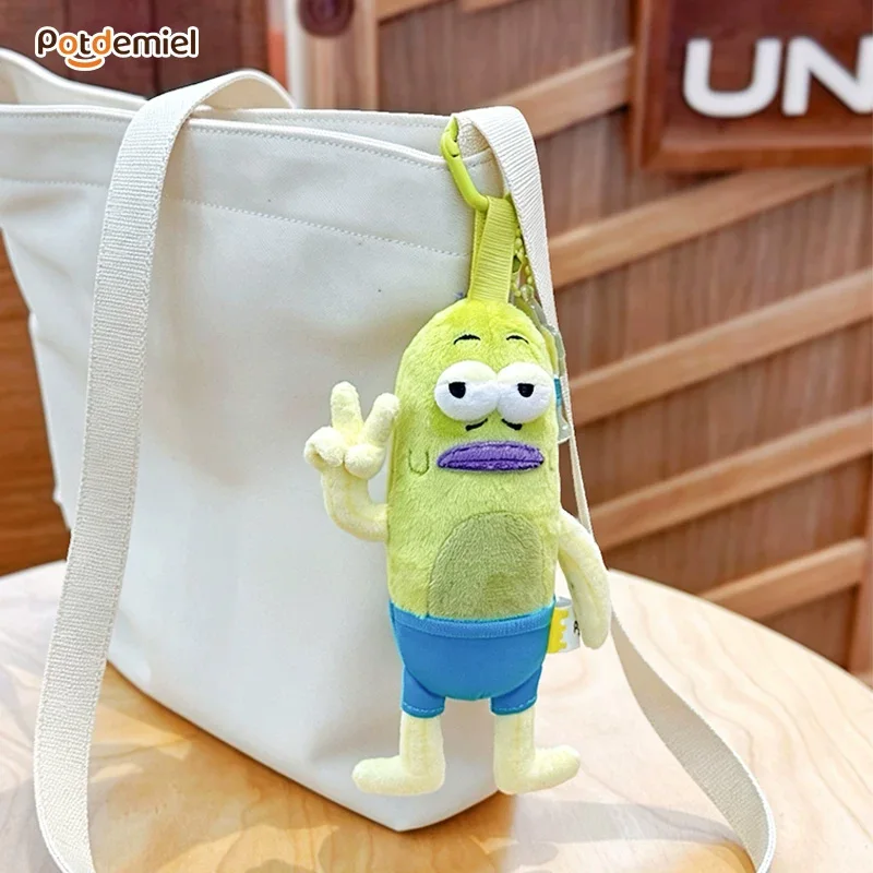 Authentic Potdemiel Spongebob Squarepants Bikini Bottom Residents Plush Doll Fashion Toy Backpack Keychain Pendant Friend Gift