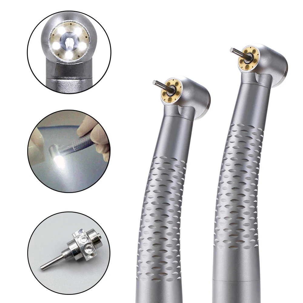 

Dental High Speed 5 Led light Air Turbine Cartridge Rotor Water Sprays Handpiece 2/4 Holes