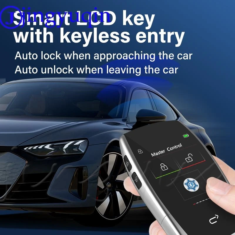 Multi-language CF799FM For IOS MFI GPS Locator Universal Smart LCD Car Key Comfortable Entry For Audi/Ford/Mazda/Benz/Porsche