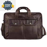 Handbag Men's Large for 15.6 inch Laptop Bag Men Genuine Leather Crossbody Male Business Travel Briefcase Shoulder