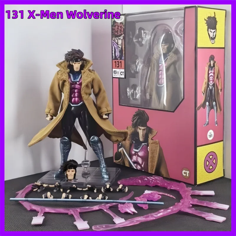 

Ct Toys New Gambit Figure Mafex 131 X-Men Wolverine Shf Anime Action Figure Figurine Statue Model Ornament Gifts Kids Toy