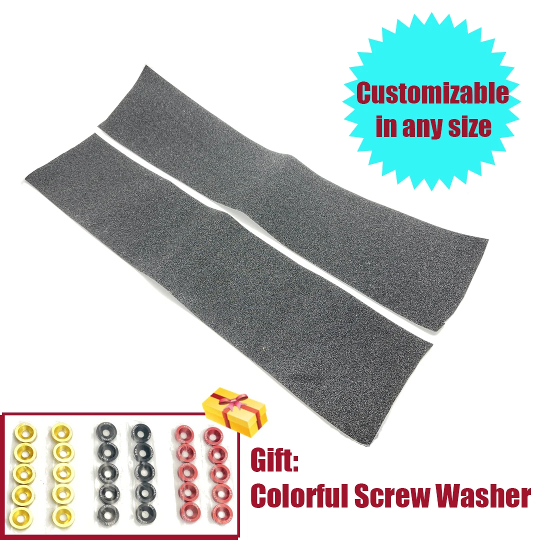 Waterproof Sandpaper With Screw Sasher Multi-size Anti Slip Tape Stickers for Skate Board Electric Scooter Minimotors Dualtron