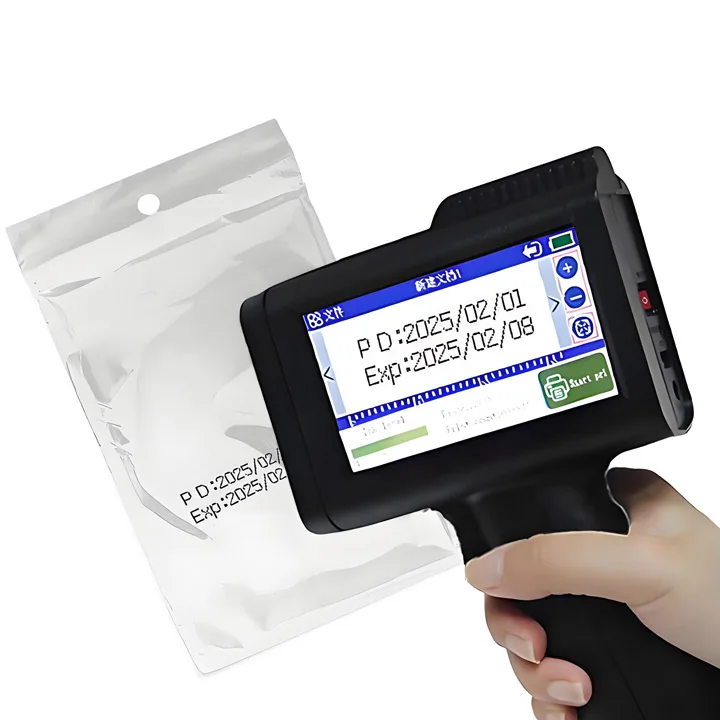 

2025 Quality Wholesale Portable Handheld Inkjet Printer New Condition Label Printer 600dpi Box Logo Batch Expiry Encoder Paper