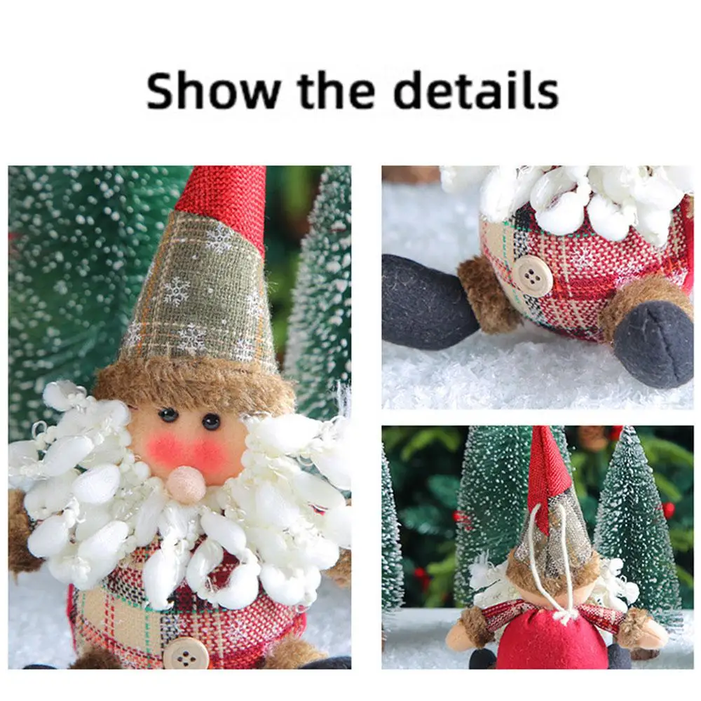 Grid High-quality Material Playful Christmas Tree Hanging Ornament Holiday Decoration Must-have Cute Adorable Design Colorful