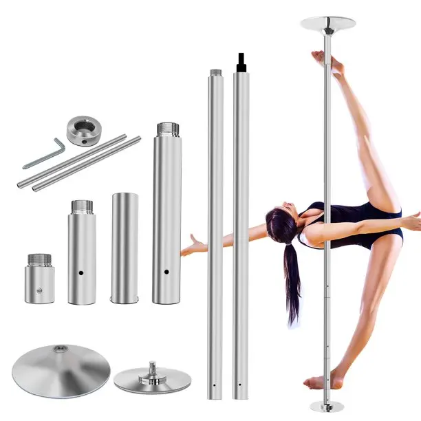 

Portable Pole Dance 360 Spinning and Static 45mm Pole Fitness Stripper Pole