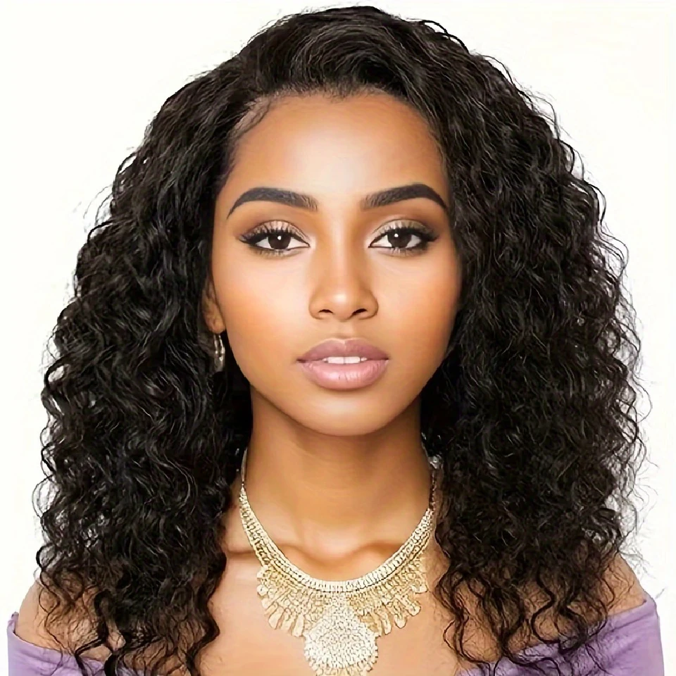 

Water Wave Bob Wig 13x6 Lace Front Human Wigs Preplucked Deep Curly Short Bob Wig For All Women Glueless Curly Human Hair Wigs