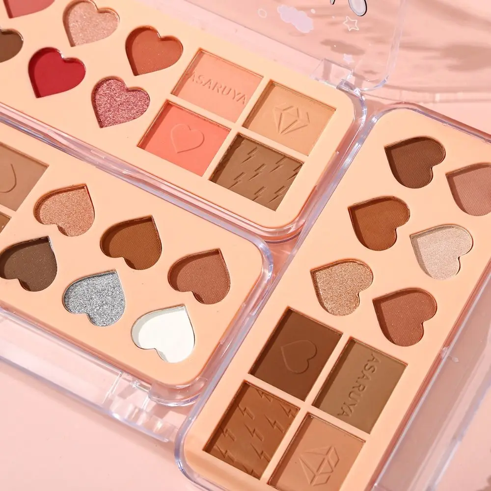 패션 휴대용 접는 아이 섀도우 오래 지속되는 미니 아이 섀도우 팔레트 반짝 이는 다채로운 뷰티 메이크업 키트 눈