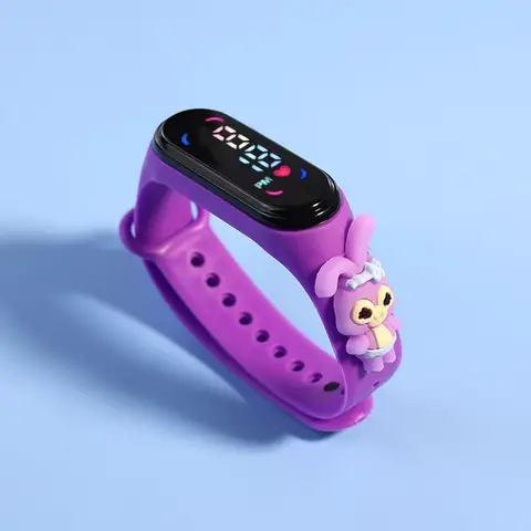 Mode Musse Pigg Barnklockor Flickor Elektroniska Armband Sport Touch LED Spiderman Dock Barnklocka Dam Vattentät Klocka 8 best sales vackra enkla klockor för tjejer - №3