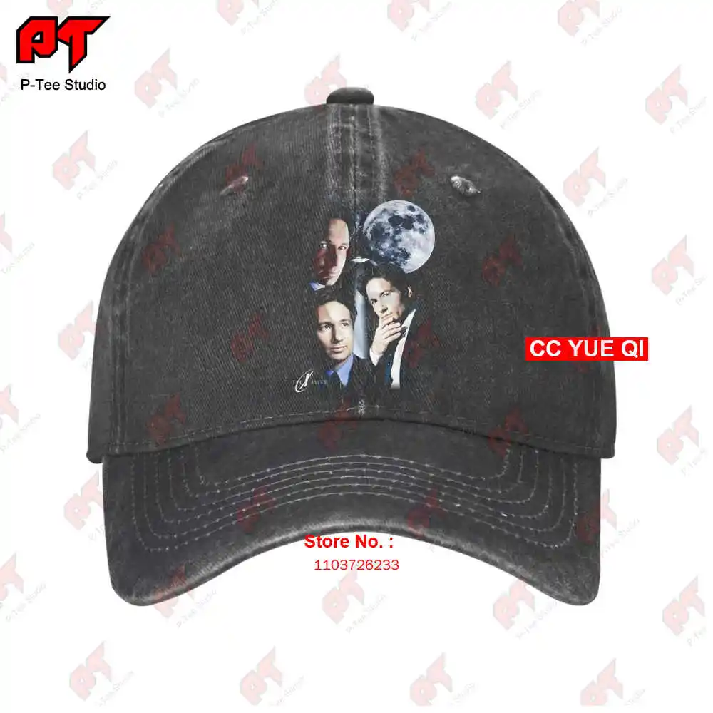 Mulder Moon Black, Fox Mulder X-Files, The X File Baseball Caps Truck Cap Z5MM