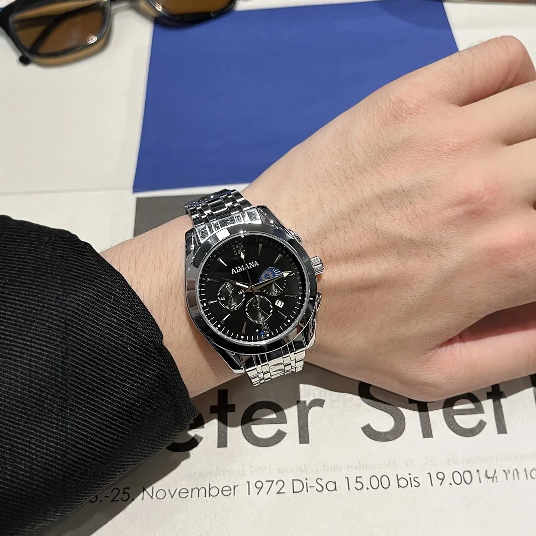 

Luxury Man Watch Date Luminous Waterproof Stainless Steel Men Wristwatch Fashion Business Quartz Men's Watches