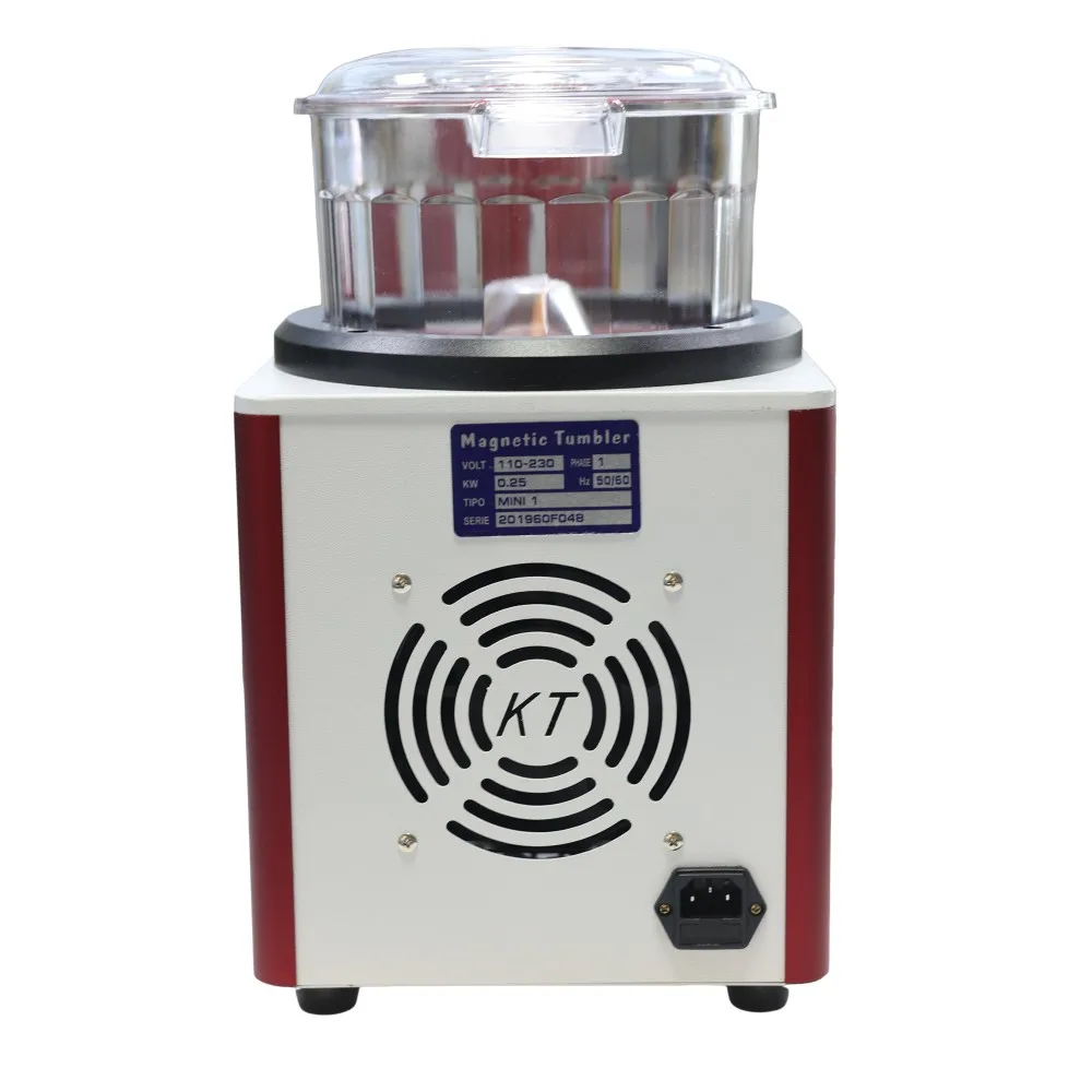 KT-185S Magnetic Tumbler Jewelry Polisher Finishing Machine LCD Display Polishing Machine AC110V/220V
