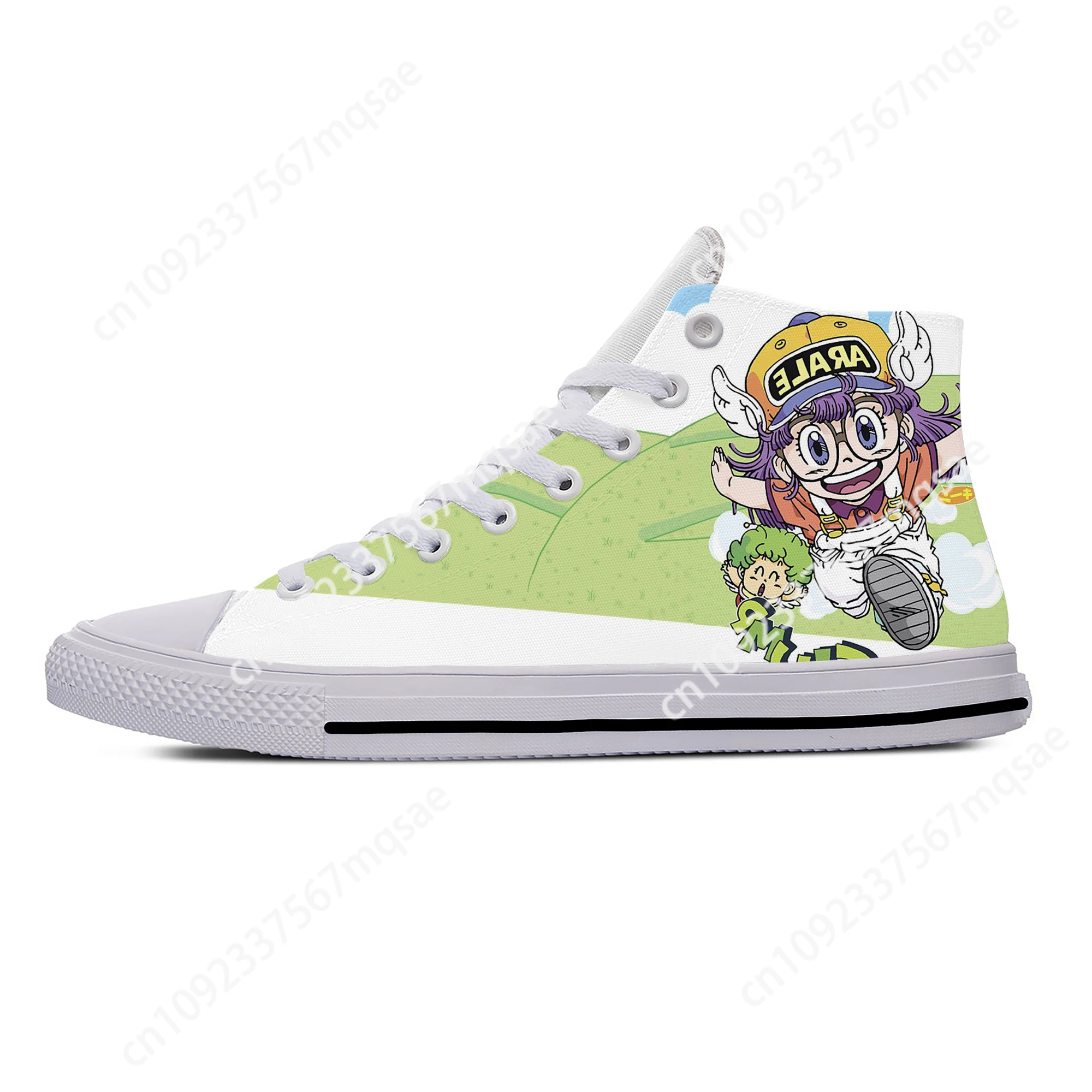 

Japanese Anime Manga Cartoon Comic Arale Dr Slump Casual Cloth Shoes High Top Lightweight Breathable 3D Print Men Women Sneakers