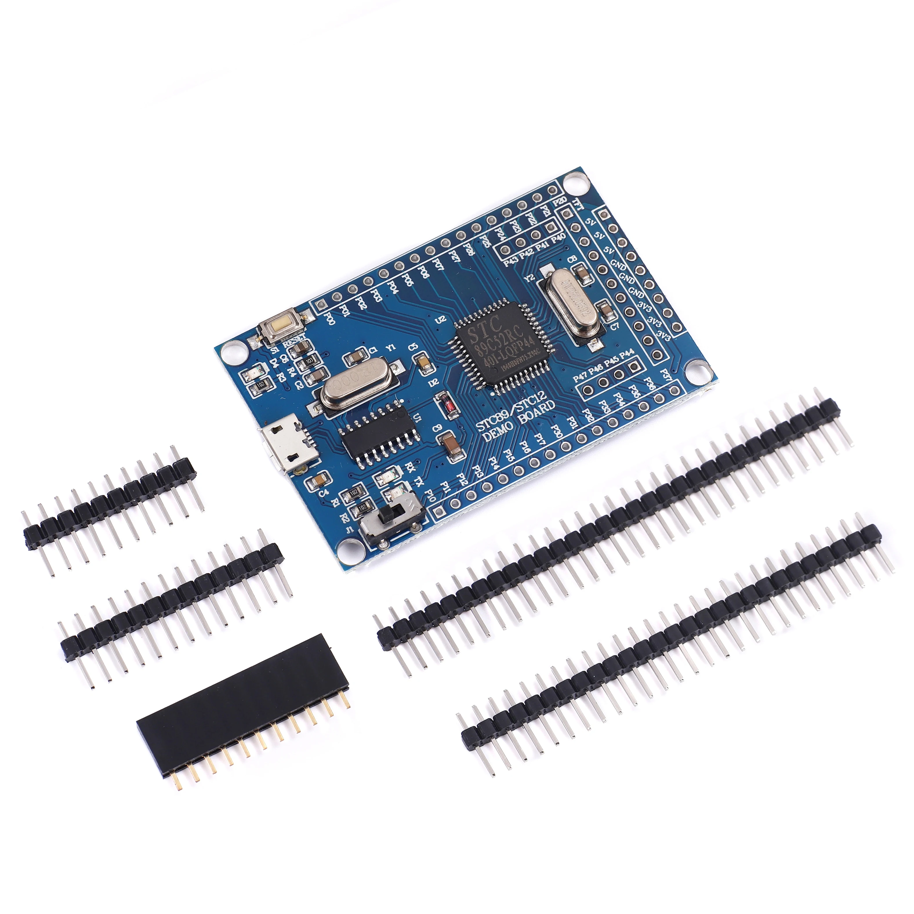 51 SCM الحد الأدنى من لوحة النظام STC89C52 STC51 STC89C52RC لوحة تعليمية التنمية الأساسية