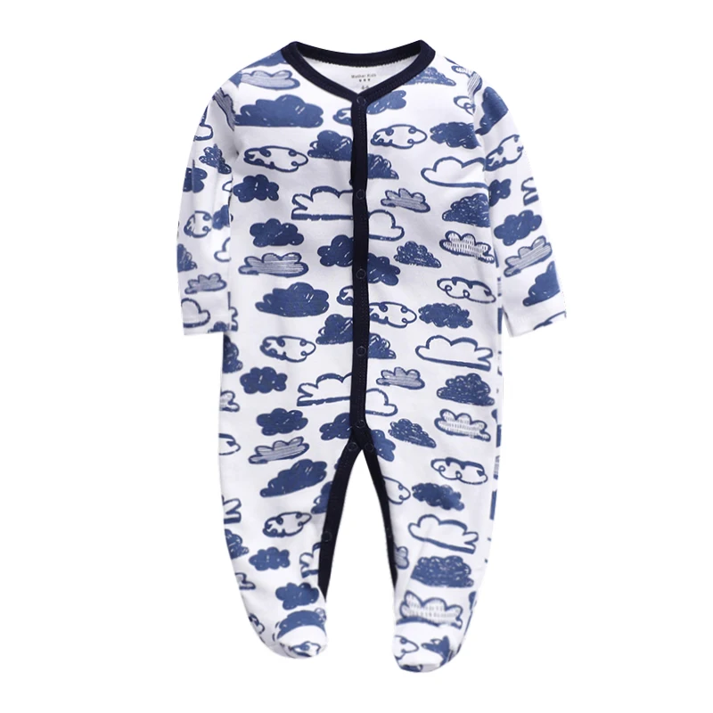 Four Seasons Baby Rompers Cotton Boys Girls Newborn Long Sleeve  Clothes Onesie Jumpsuit Infant Soft Pajamas Clothing Homewear