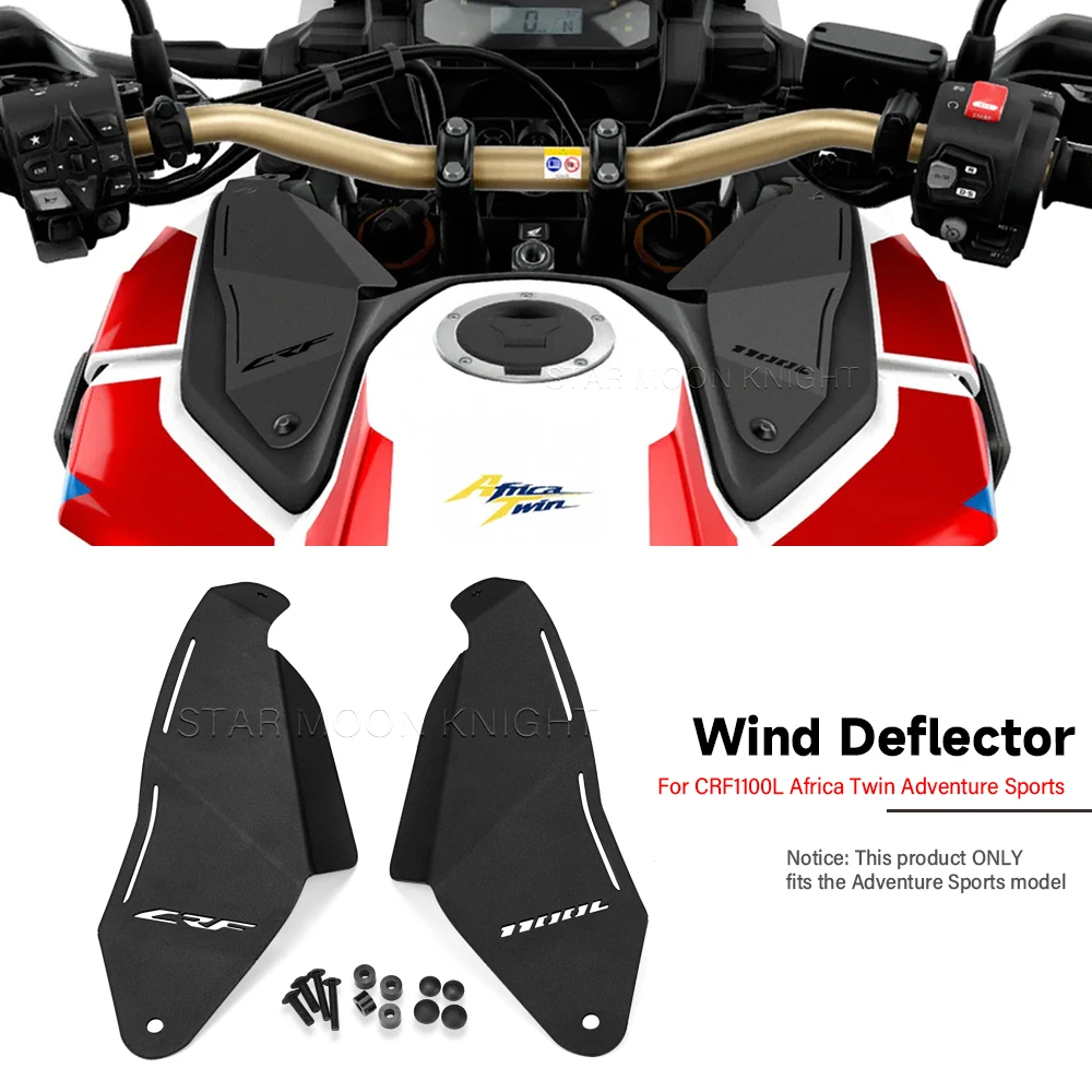 Motorrad Windabweiser für Honda CRF1100L CRF1100L Africa Twin Adventure Sports 2020-2025 Vorderradgabel Cockpit Luftabweiser
