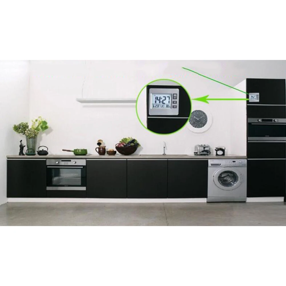 

Night Alarm Clock Clear Backlight Temperature Humidity Display Mini Table Clock For Bedroom Home Office