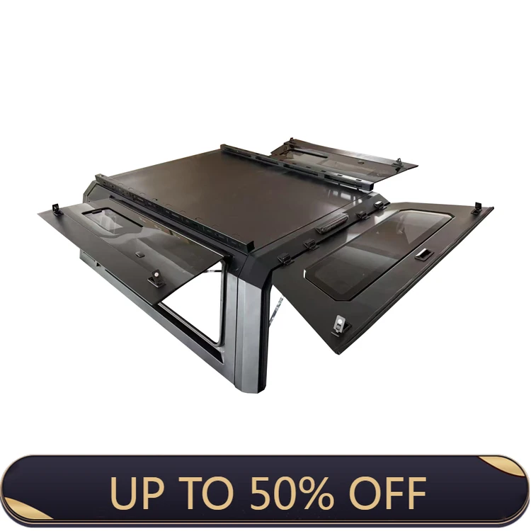 

Deren High Qualit4x4 Waterproof Aluminum Alloy Steel Pickup Hardtop Topper Canopy for Tacoma 5ft Truck Manual Locking Ranger