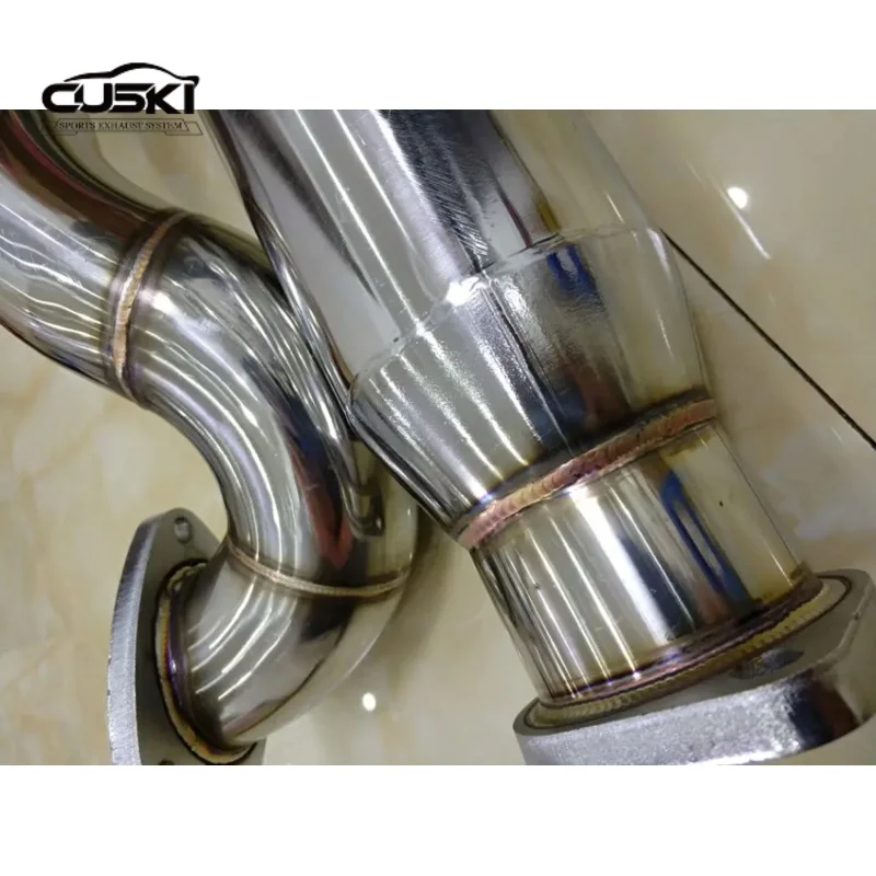 High Performance Cat style lower exhaust pipe For Audi TT A3 S3 Quattro Mk1 1.8L K04 Upgraded 00-06 Exhaust Modification  system