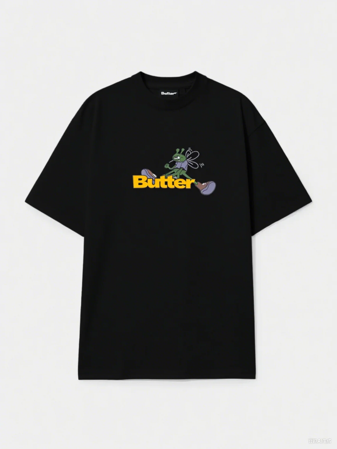 

Goods Insect Print Tee Pure Cotton Streetwear Vibe Trendy Printed Brand Pure Cotton T-shirt Short Sleeve Unisex Round Neck
