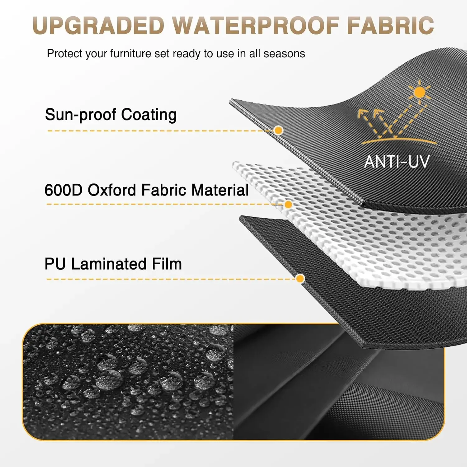 [شحن مجاني، صفقة ساخنة! ] مجموعات الأثاث، أثاث الفناء الخارجي مكون من 7 قطع مع وسائد سميكة، مجموعة محادثة خارجية من الخيزران S