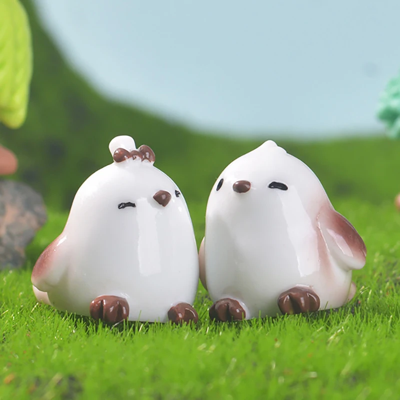 

5Pcs Cartoon Titmouse Doll Micro Landscapes Mini Creative Figurines Resin Crafts Decoration Kawaii Desktop Decoration Gifts