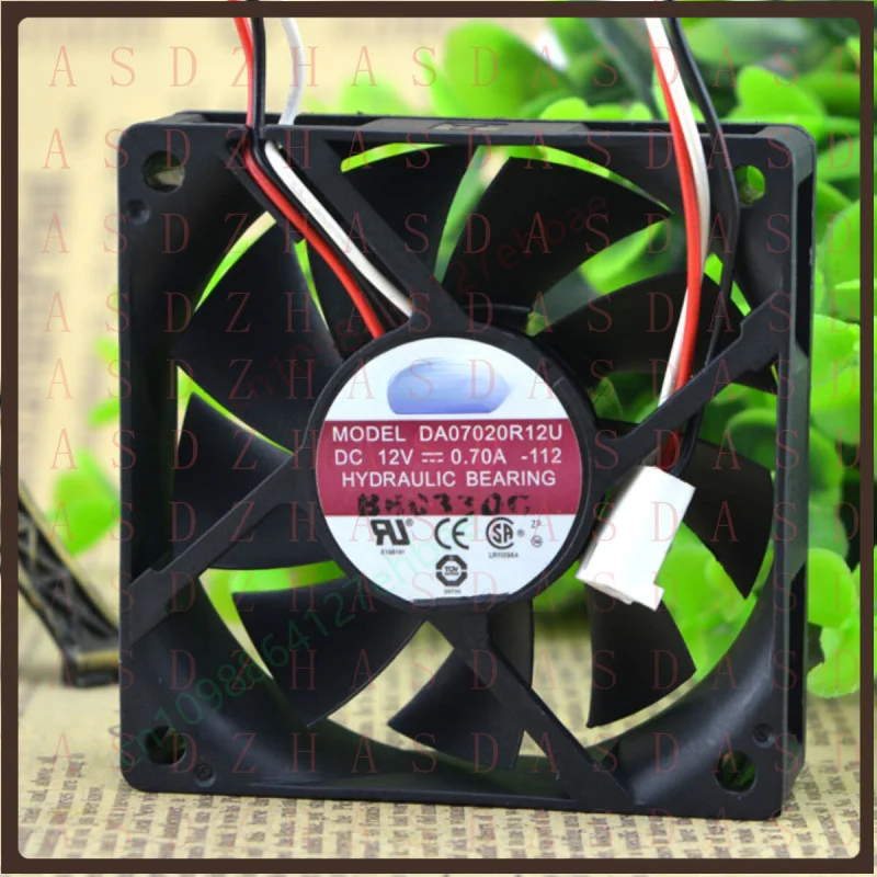 Z for AVC DA07020R12U 12V 0.70A 7CM 7020 3-wire Industrial Cooling Fan 2