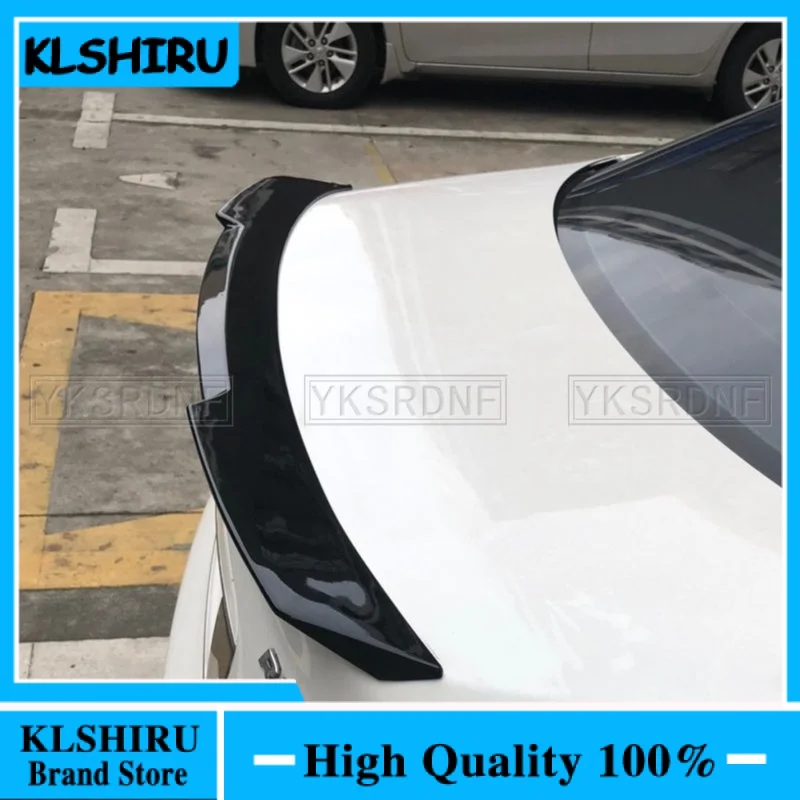 For Toyota Mark X Reiz with color 2005-2011 ABS Plastic Unpainted Color Rear Spoiler Wing Trunk Lid Cover Car Styling