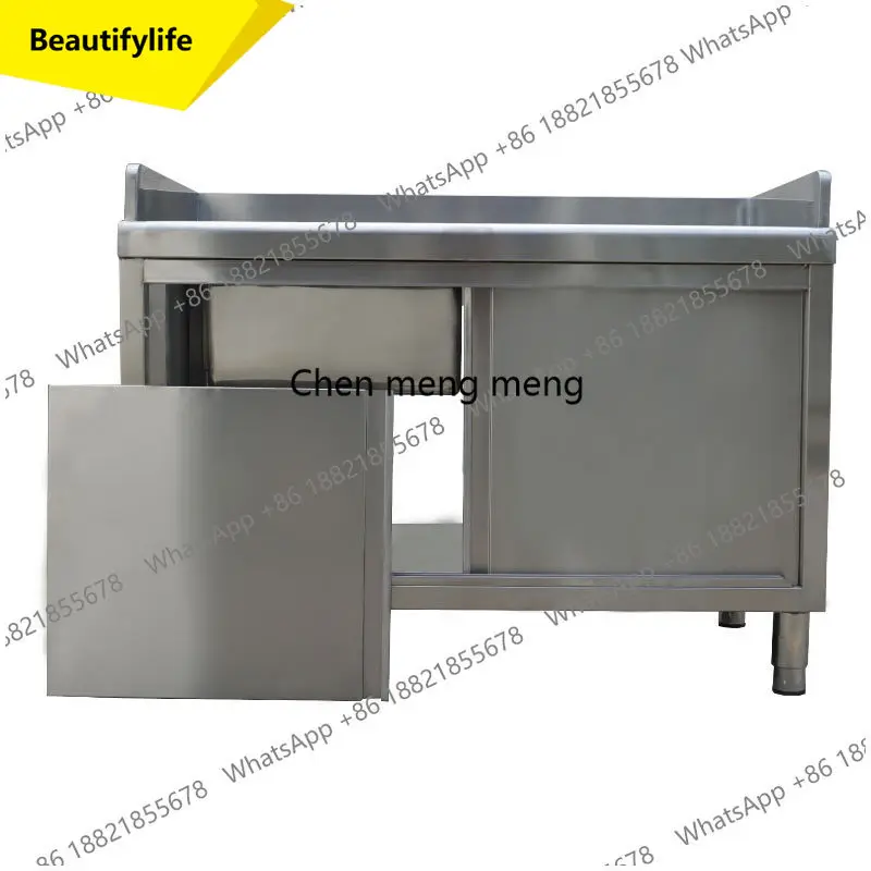 X188 Stainless steel sink sink cabinet floor-to-ceiling integrated household dishwasher with console cabinet