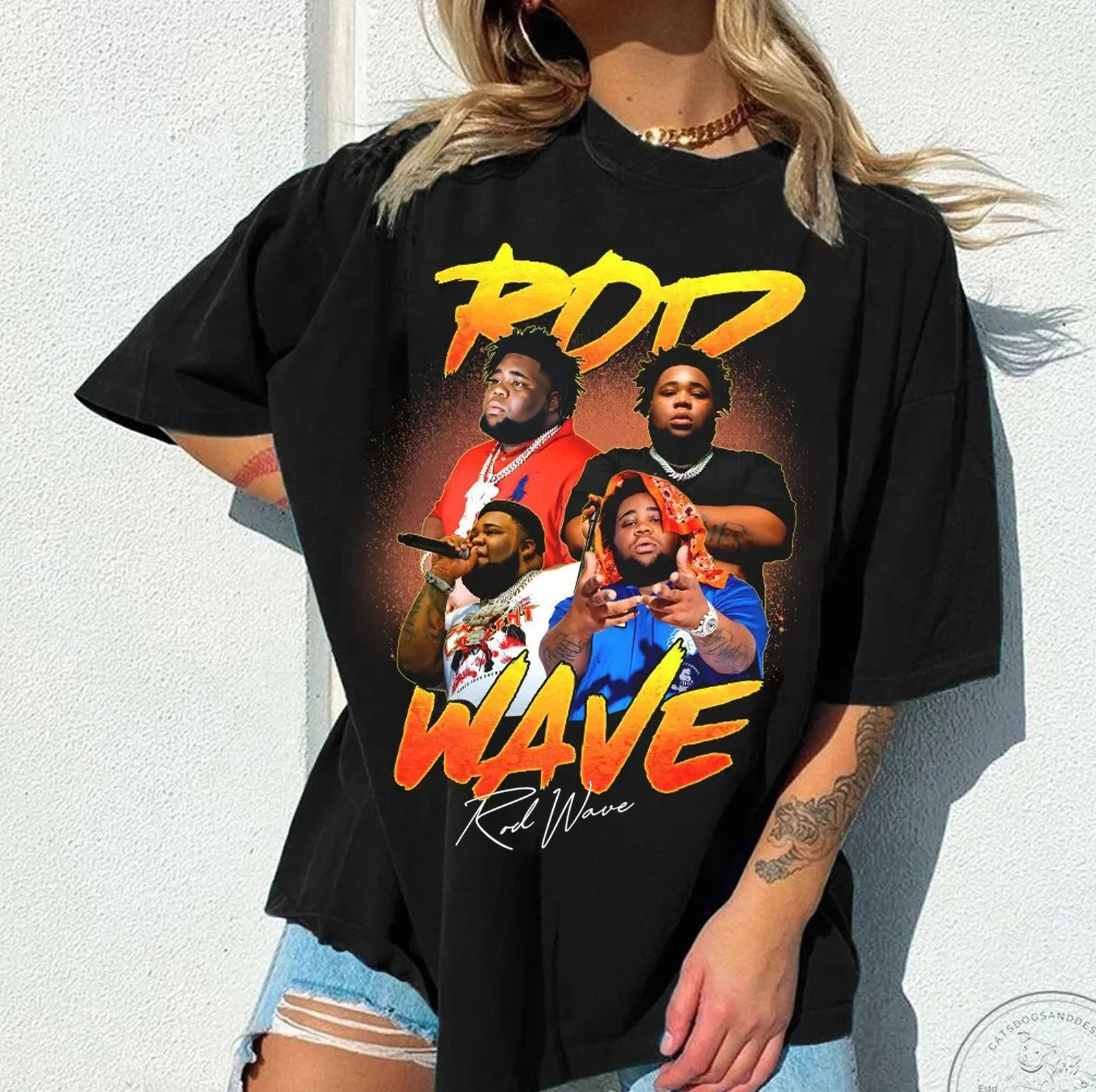 rOD wAVE t sHIRT s-4xl hIP HOP sIGNATURE gIFT fOR fAN aLL sIZE sIGNATURE eg187