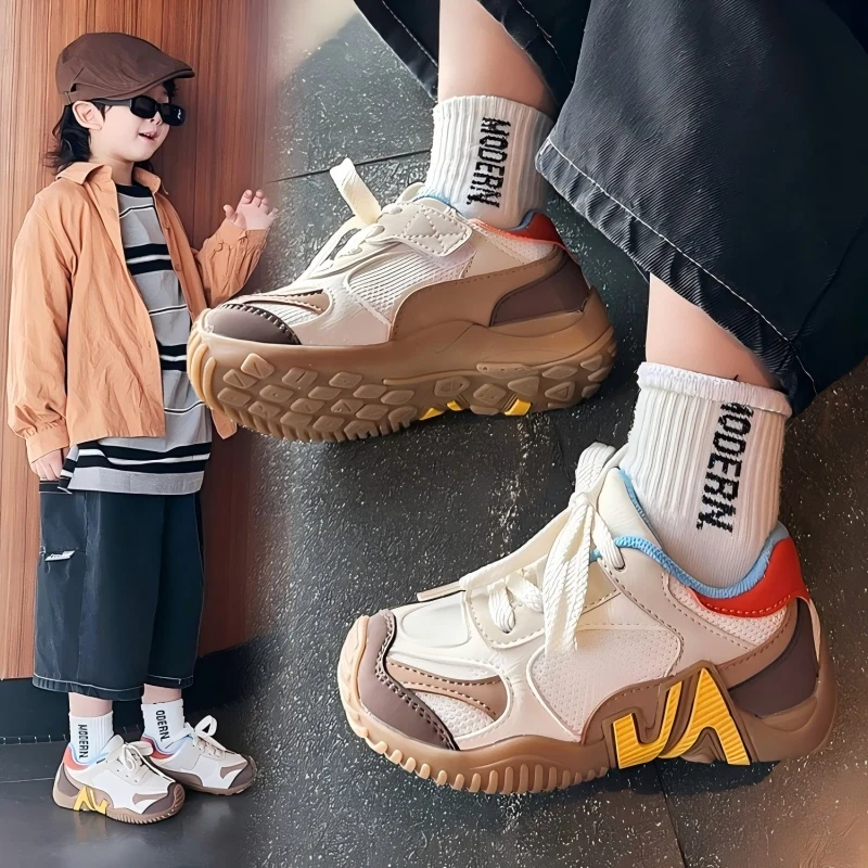 

Модные спортивные кроссовки 2026 года для детей: дышащие сетчатые кроссовки для мальчиков и девочек с эргономичным дизайном и защитой от скольжения