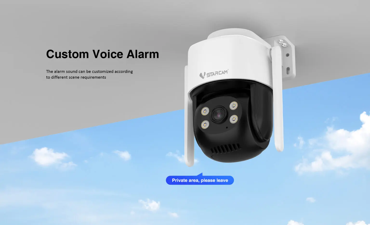 Vstarcam C662 2MP 1080P O-Kam APP كامل اللون اللاسلكية PTZ IP كاميرا بشكل قبة AI كشف الإنسان أمن الوطن شاشة CCTV #2