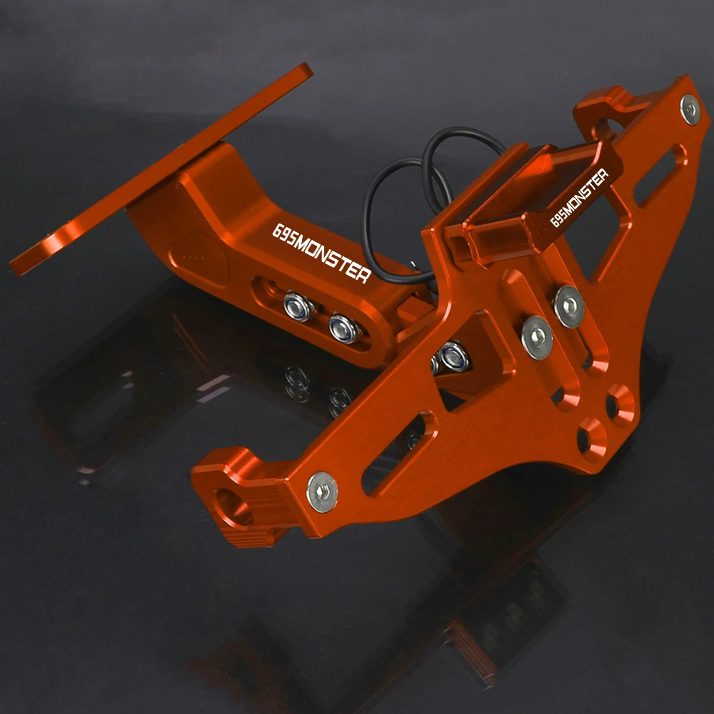 

Регулируемый держатель номерного знака для мотоциклов DUCATI 695MONSTER 2007-2008, 696MONSTER 2009-2014 с LED-подсветкой и указателями поворота