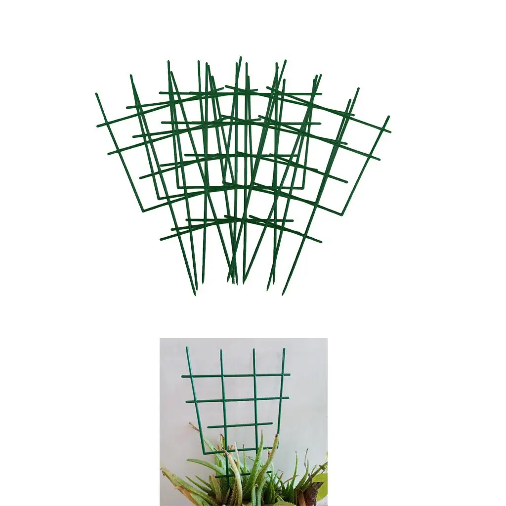 Mini Escalada Planta Treliça, DIY Jardim Durável Treliça, 12 ", 6 pcs