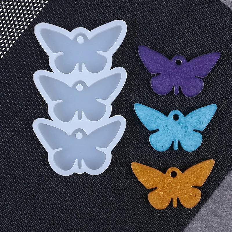 8/12pcs Round Oval Pendants Resin Mold DIY Epoxy Earrings Charms Silicone Mold For Jewelry Making Keychain Tag Casting DIY Craft