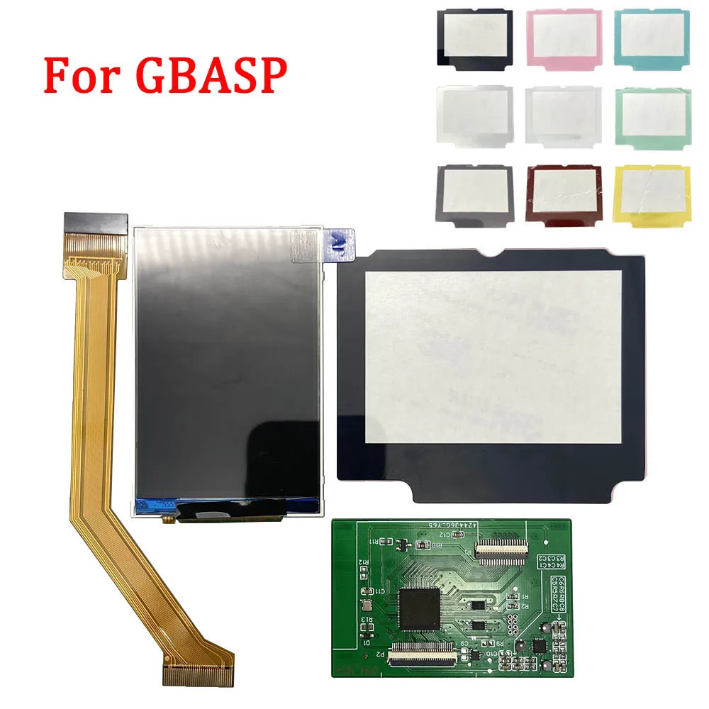 

3.0inch IPS LCD Screen Kits For GBASP Highlight Brightness Pre Laminated LCD IPS Screen For GameBoy Advance SP Original Shell