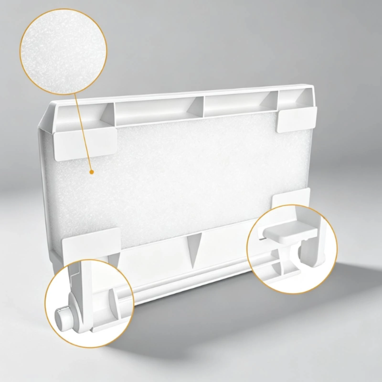 Pool Skimmer Weir with Hinge Pin Compatible Pool Skimmer Door Flap Weir Flap Easy to Install Foam-Core