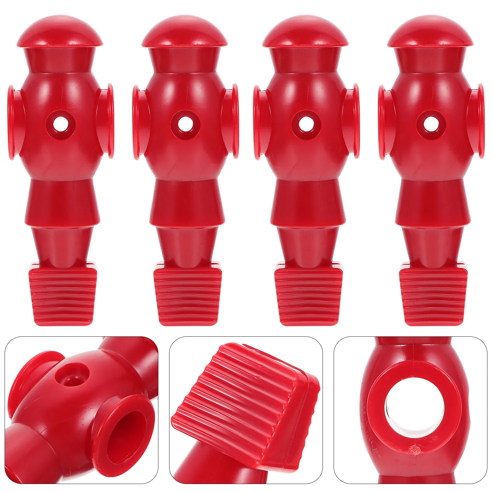 

4Pcs Table Football Player Set Exquisite Craftsmanship Wear Resistant Soccer Table Accessory Easy Install Replacement Part