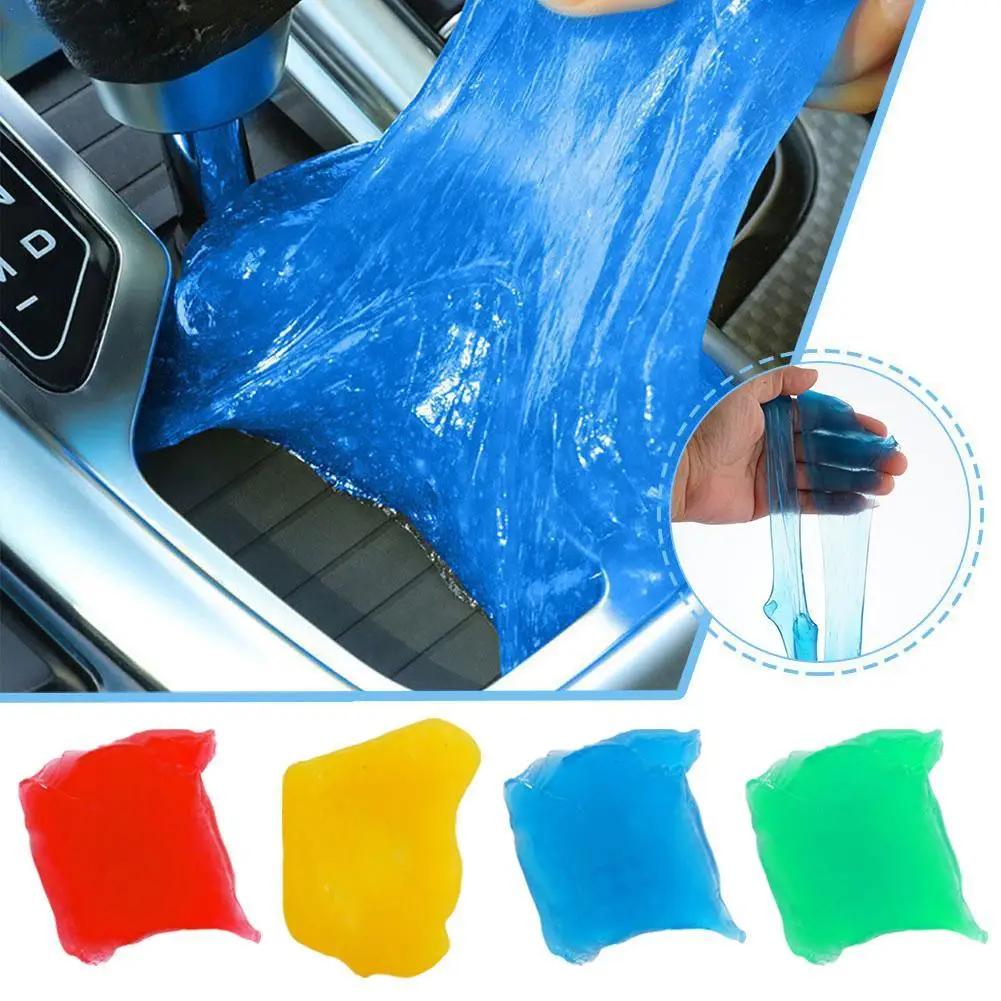 1pcs Car Cleaning Pad Glue Car Cleaning Adhesive Computer Notebook Keyboard Dust Removal Soft Mud Reusable Cleaning Mud