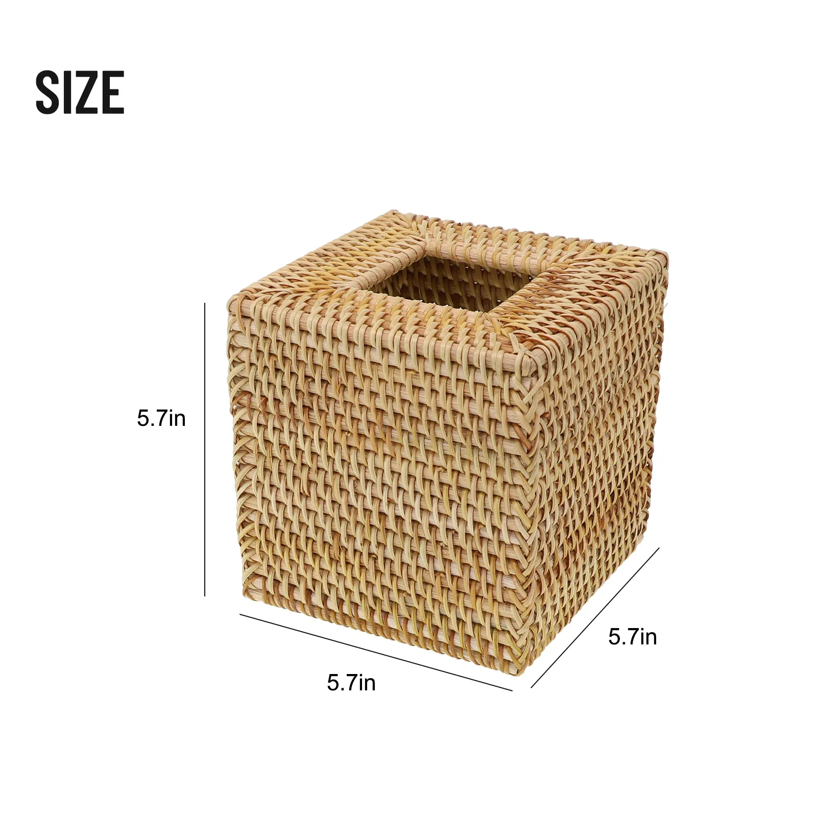 Colour Upgrades Hand Woven Wicker Tissue Holder Open Bottomed Holder Package Contents Part Name Bathroom Quality