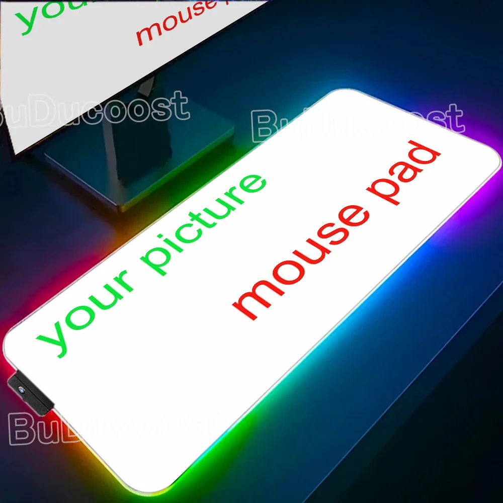 

New DIY Mouse Pad RGB Customized Mousepad Desk Mat Dropshipping Table Gadgets Table Cushion Mouse Rug Desktop Mat Setup Pc Game
