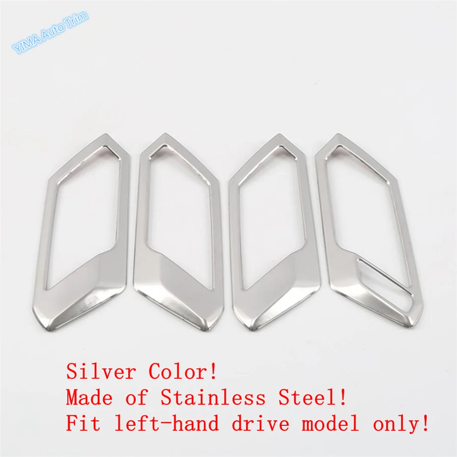 

Silver For Volkswagen T-Roc T Roc 2018 - 2025 Window Lift / Gear shift Water Cup Panel / Inner Door Bowl Cover Trim Accessories