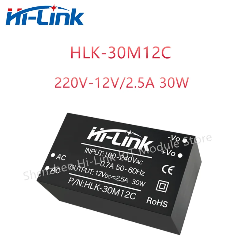 Darmowa wysyłka Hi-Link AC-DC 12V 30W 2,5A wyjście HLK-30M12C niski pobór mocy zabezpieczenie przed zwarciem