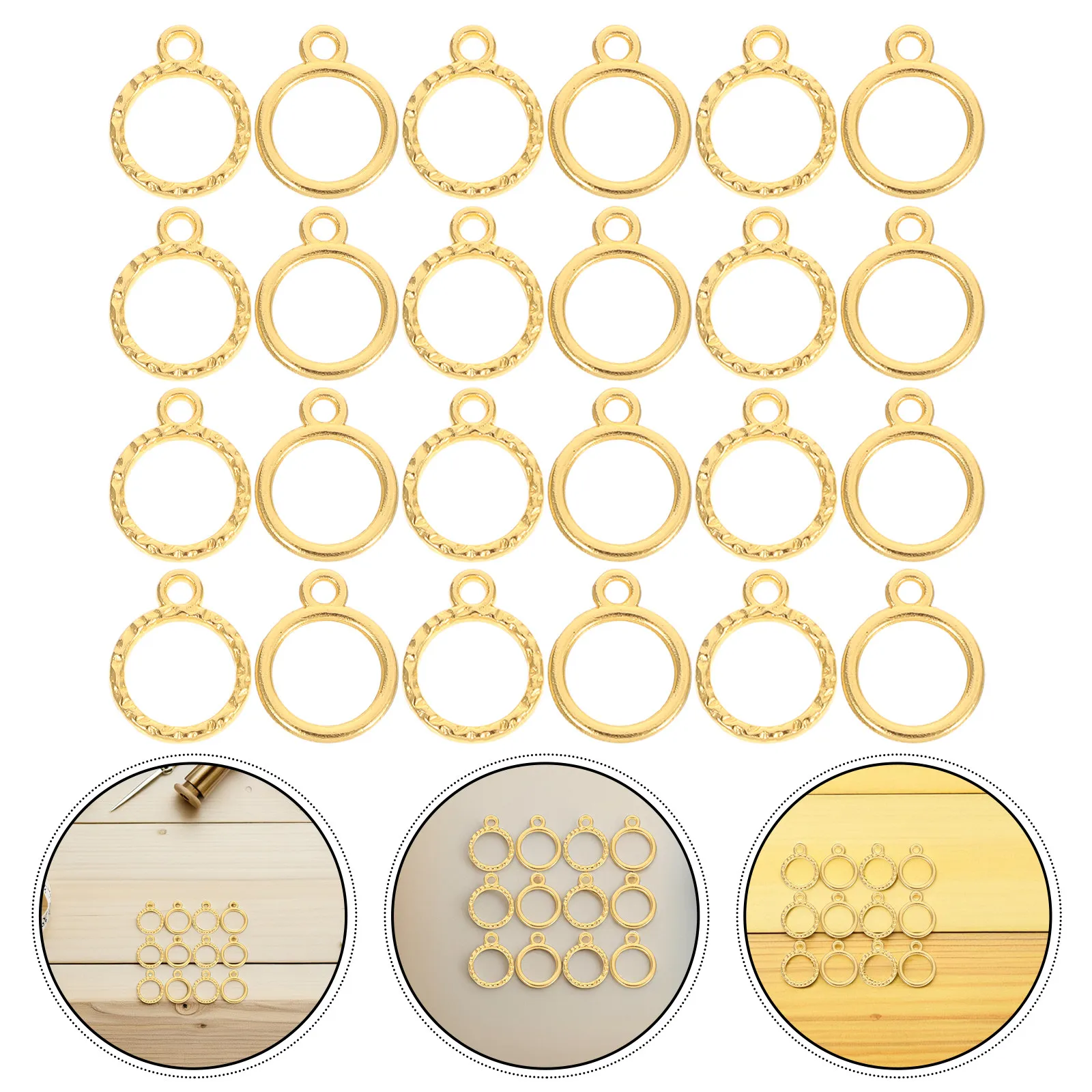 

100 шт. миниатюрных заготовок для украшений из смолы, полые подвески из цинкового сплава, материалы для рукоделия, для изготовления ожерелий, браслетов, серег, УФ-отверждение