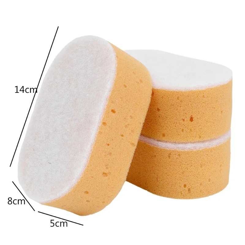 3/12PCS Large Dishwashing Sponge Wipe Kitchen Oil Stain Removal Scouring Pad Thickened Clean Cloth Reusable Home Cleaning Tool