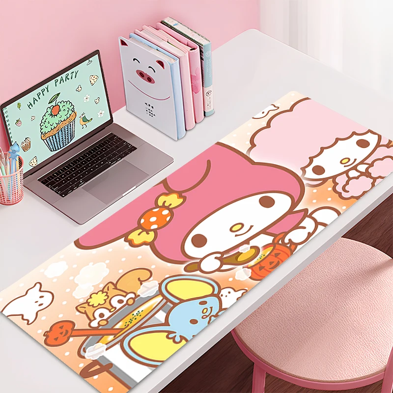 Large Gaming Mouse Pad My Melody Mat Non-Slip Rubber Game Mouse Computer Keyboard Mats Pad table mat Sanrio Kawaii Home Decor