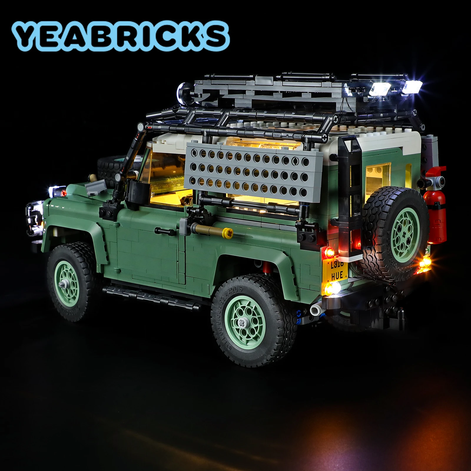 YEABRICKS LED Light Kit for 10317 Classic Defender 90 Building Blocks Set (NOT Include the Model) Bricks Toys for Children